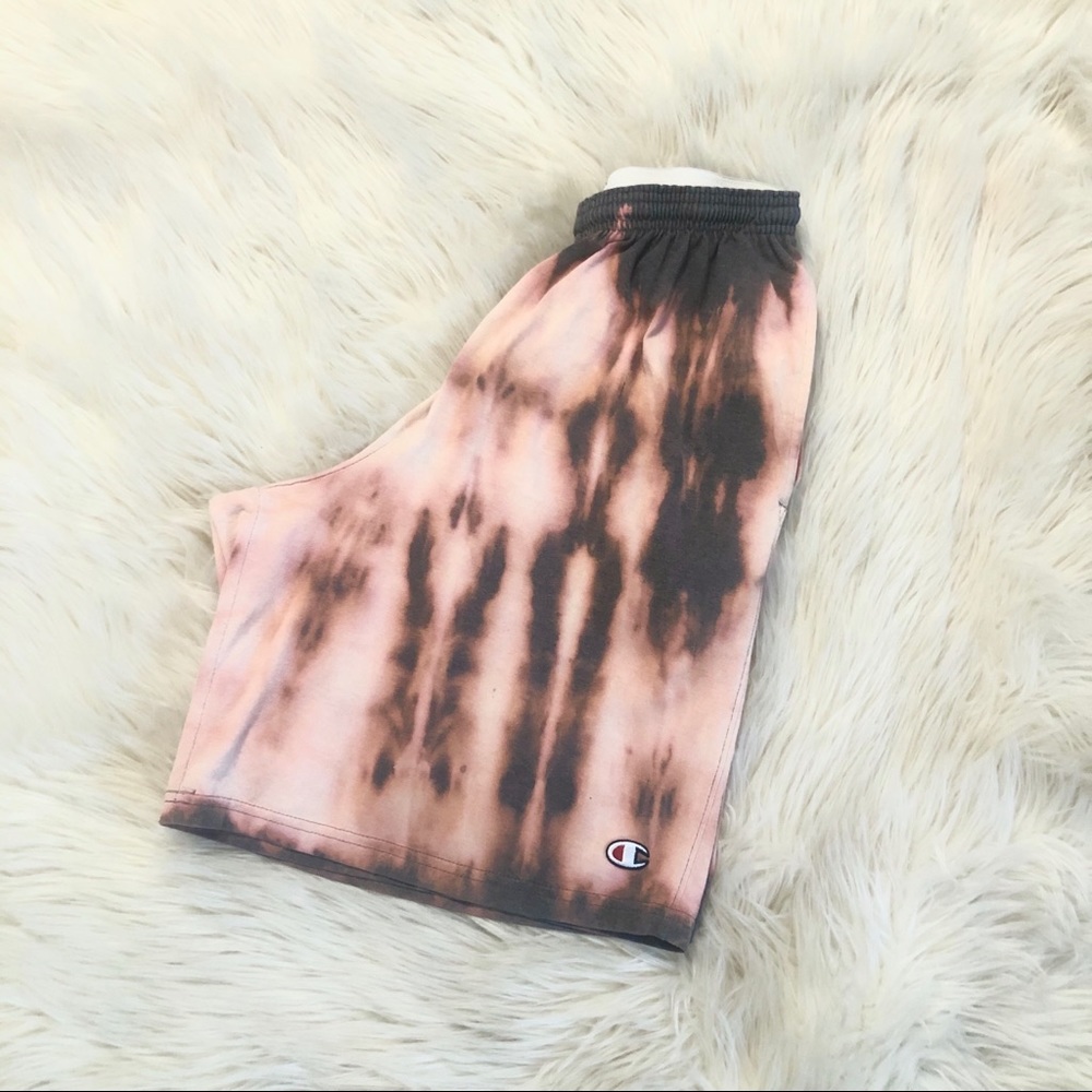 🔴SOLD🔴Champion Bleach Dye Shorts - Picture 1 of 6